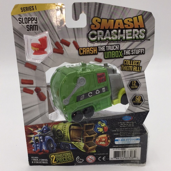 Smash Crashers Sloppy Sam Mystery Series 1 Crash the Truck Unbox the Stuff - Picture 6 of 13